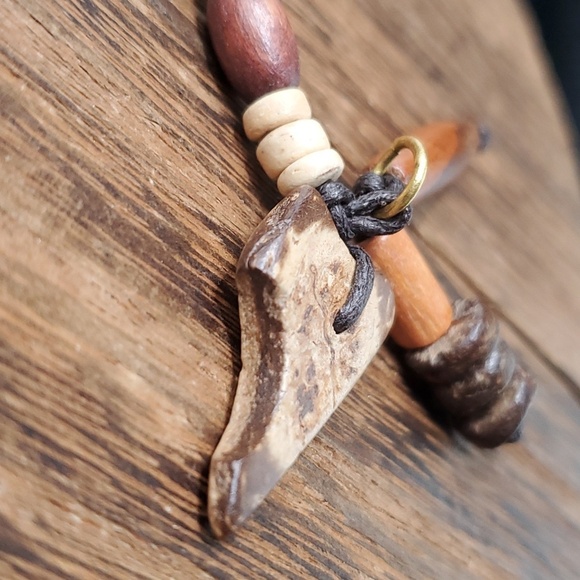 1960s Brutalist Raw Form Sterling Silver Banded Agate  P131 tribal brutalist pendant‎